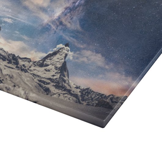 Gebirge | Matterhorn Zermatt Schweiz Schneidebrett (Ecke)
