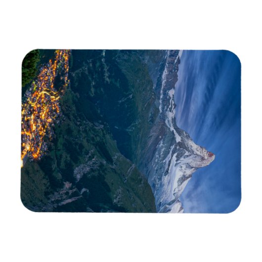Gebirge | Matterhorn, Zermatt, Schweizer Alpen Magnet (Horizontal)