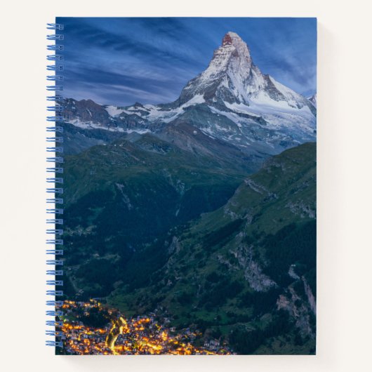Gebirge | Matterhorn, Zermatt, Schweizer Alpen Notizblock (Vorderseite)