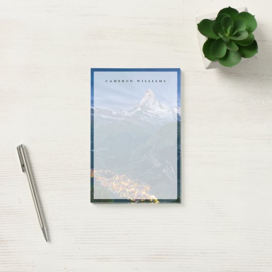 Gebirge | Matterhorn, Zermatt, Schweizer Alpen Post-it Klebezettel (Büro)