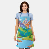Gebirge mit Stream Schürze (Getragen)