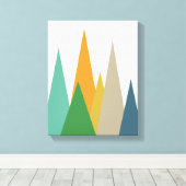 Gebirge Mitte des Jahrhunderts Moderne gepflastert Leinwanddruck (Insitu (Holzboden))