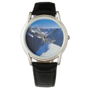 Gebirge   Mont Blanc, Europäische Alpen Armbanduhr
