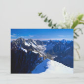 Gebirge | Mont Blanc, Europäische Alpen Dankeskarte (Stehend Vorderseite)