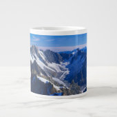 Gebirge | Mont Blanc, Europäische Alpen Jumbo-Tasse (Vorderseite)