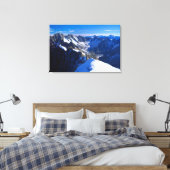 Gebirge | Mont Blanc, Europäische Alpen Leinwanddruck (Insitu (Schlafzimmer))