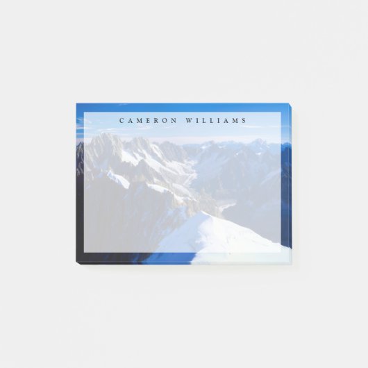 Gebirge | Mont Blanc, Europäische Alpen Post-it Klebezettel (Vorderseite)