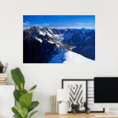 Gebirge | Mont Blanc, Europäische Alpen Poster (Heimbüro)