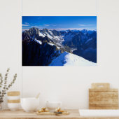 Gebirge | Mont Blanc, Europäische Alpen Poster (Küche)