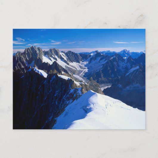 Gebirge | Mont Blanc, Europäische Alpen Postkarte (Vorderseite)