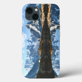 Gebirge | Mont Blanc Massif, Frankreich Case-Mate iPhone Hülle (Rückseite)