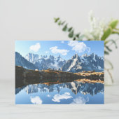 Gebirge | Mont Blanc Massif, Frankreich Dankeskarte (Stehend Vorderseite)