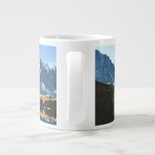 Gebirge | Mont Blanc Massif, Frankreich Jumbo-Tasse (Rückseite)