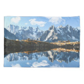 Gebirge | Mont Blanc Massif, Frankreich Kissenbezug (Rückseite)