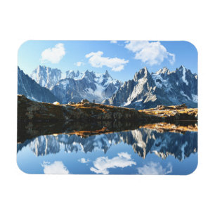 Gebirge   Mont Blanc Massif, Frankreich Magnet
