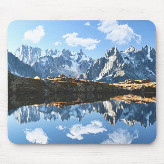 Gebirge | Mont Blanc Massif, Frankreich Mousepad (Vorne)
