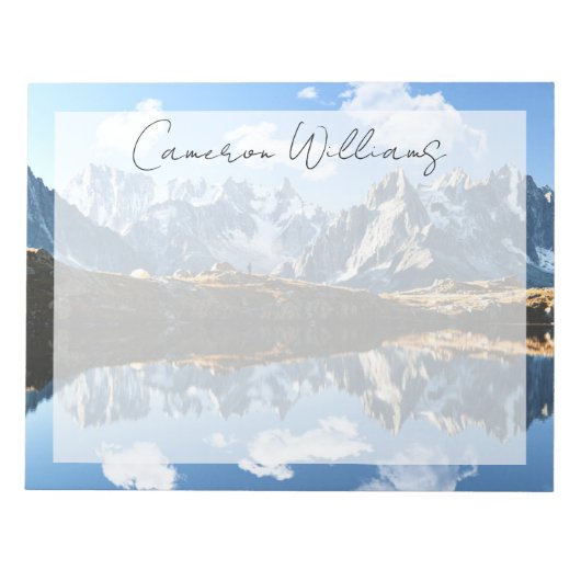 Gebirge | Mont Blanc Massif, Frankreich Notizblock (Vorderseite)