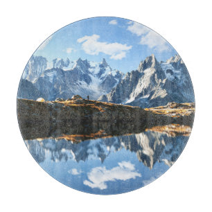 Gebirge   Mont Blanc Massif, Frankreich Schneidebrett