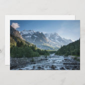 Gebirge | Mont Blanc Massif, Italien Dankeskarte (Vorne/Hinten)