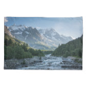 Gebirge | Mont Blanc Massif, Italien Kissenbezug (Rückseite)