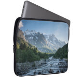 Gebirge | Mont Blanc Massif, Italien Laptopschutzhülle (Vorne Rechts)