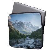 Gebirge | Mont Blanc Massif, Italien Laptopschutzhülle (Vorderseite Links)