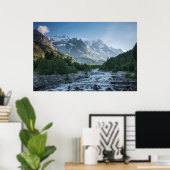 Gebirge | Mont Blanc Massif, Italien Poster (Heimbüro)