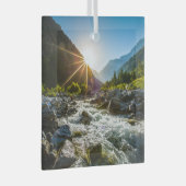 Gebirge | Nationalpark Hohe Tauern, Österreich Ornament Aus Glas (Vorderseite Rechts)