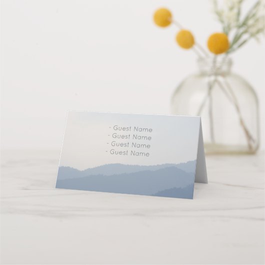 Gebirge Platzkarte (Rückseite)