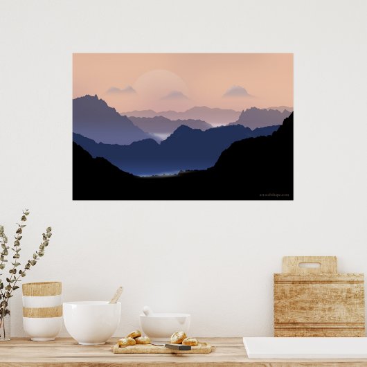 Gebirge Poster (Küche)