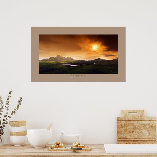 Gebirge Poster (Küche)