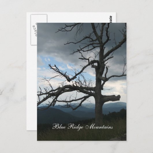 Gebirge Postkarte (Vorne/Hinten)