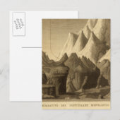 Gebirge Postkarte (Vorne/Hinten)