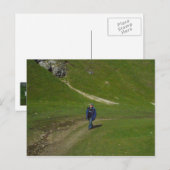 Gebirge Postkarte (Vorne/Hinten)