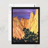 Gebirge Postkarte (Vorne/Hinten)