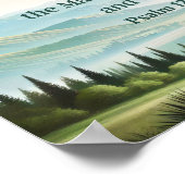 Gebirge Psalm 121:1-2 Schrift Ich heben meine Auge Poster (Ecke)