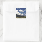 Gebirge Quadratischer Aufkleber (Tasche)