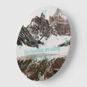 Gebirge rufen mit Foto in die Uhr (Winkel)