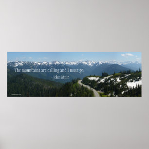 Gebirge rufen poster