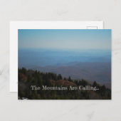 Gebirge rufen postkarte (Vorne/Hinten)