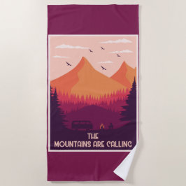 Gebirge rufen strandtuch