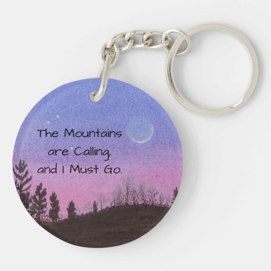 Gebirge Schlüsselanhänger (Rückseite)