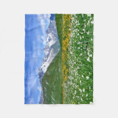 Gebirge | Schweizer Alpenfrühling Fleecedecke (Vorderseite)