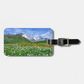 Gebirge | Schweizer Alpenfrühling Gepäckanhänger (Vorderseite horizontal)