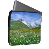Gebirge | Schweizer Alpenfrühling Laptopschutzhülle (Vorne Rechts)