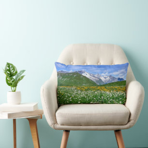 Gebirge   Schweizer Alpenfrühling Lendenkissen