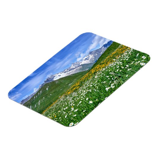 Gebirge | Schweizer Alpenfrühling Magnet (Linke Seite)