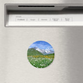 Gebirge | Schweizer Alpenfrühling Magnet (In Situ (Geschirrspüler))