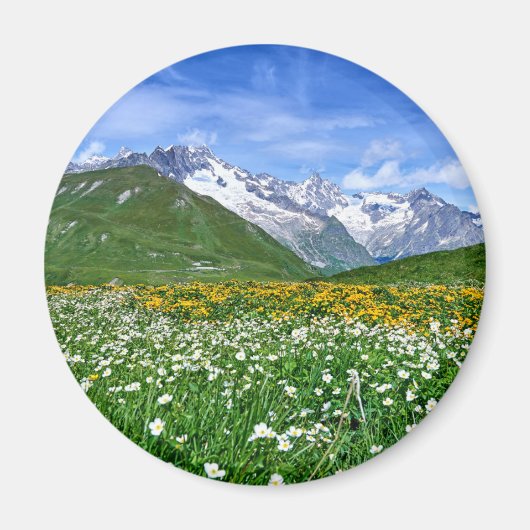 Gebirge | Schweizer Alpenfrühling Magnet (Vorne)
