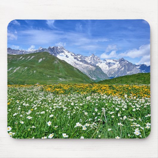 Gebirge | Schweizer Alpenfrühling Mousepad (Vorne)